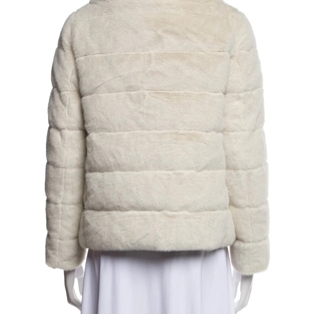 Herno Oat Beige Faux Fur Quilted Down Jacket  46 light beige - Picture 3 of 6